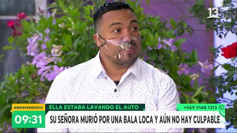 Viudo de mujer que murió por bala loca