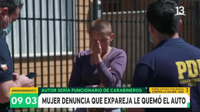 denuncia a su expareja de quemarle el auto