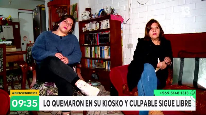 sujeto quemó un kiosko con su dueño