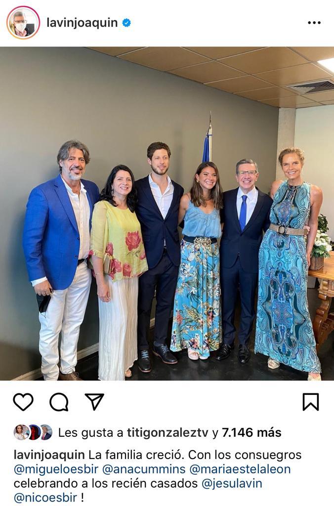 Joaquín Lavín y Miguelo son consuegros: Sus hijos se casaron