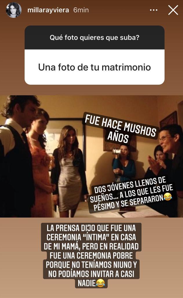 “Una ceremonia pobre”: Millaray Viera recuerda boda con Álvaro López