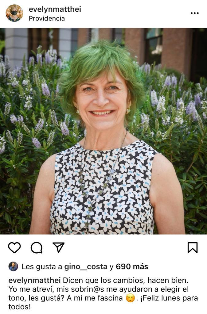 Evelyn Matthei sorprende con radical cambio de look