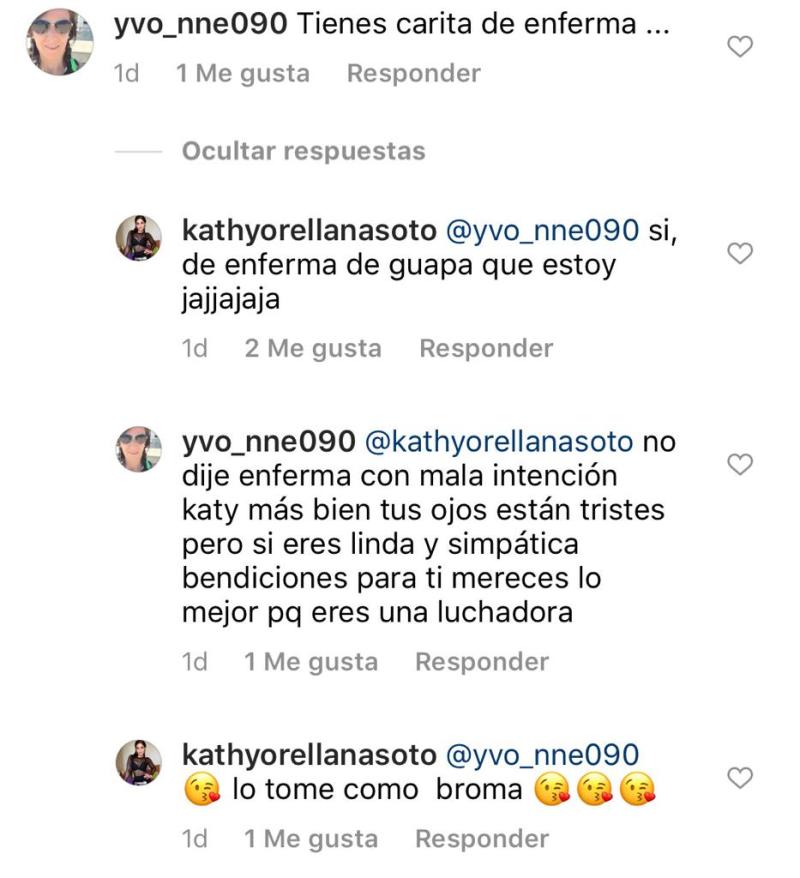 “Carita de enferma”: Kathy Orellana reacciona a fuerte comentario