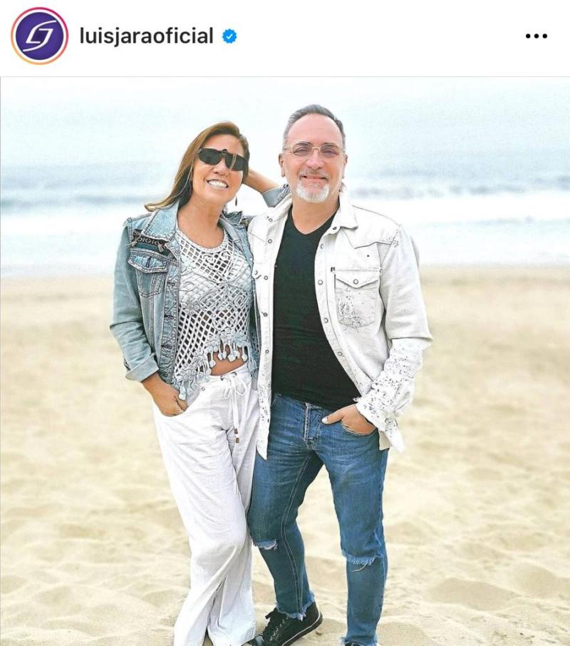 El romántico mensaje que Luis Jara le dedicó a su esposa