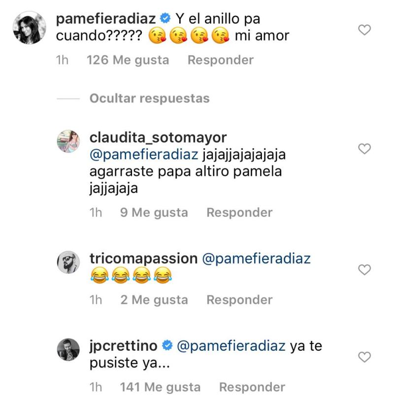 JP Cretton dedica romántico mensaje a Pamela Díaz en día clave