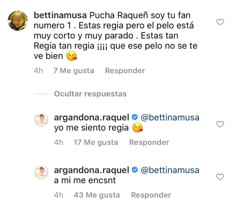 Raquel Argandoña enfrenta a seguidoras por críticas a su look