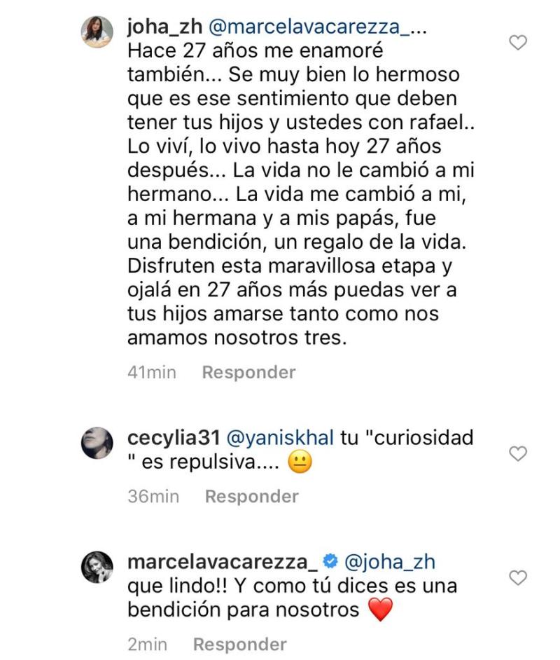 Marcela Vacarezza reacciona a duda por adopción de su hijo menor