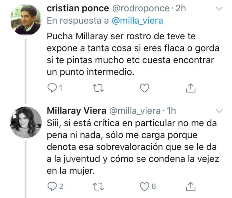 Millaray Viera enfrenta críticas por usar “ropa de vieja”