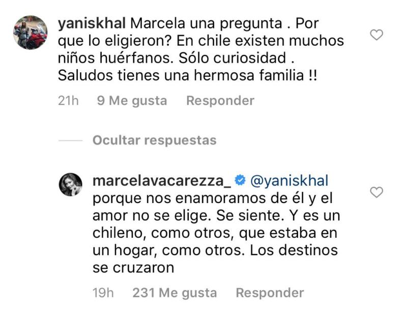 Marcela Vacarezza reacciona a duda por adopción de su hijo menor