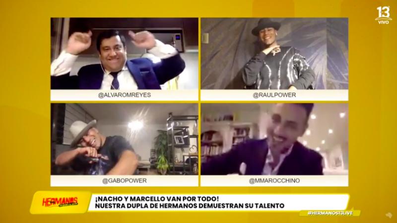 Power Peralta baile con Nacho y Marcello