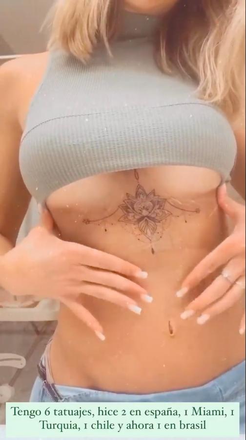 Gala Caldirola tatuaje nuevo