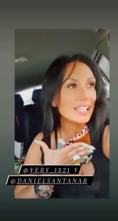 Pamela Díaz en sus historias de Instagram