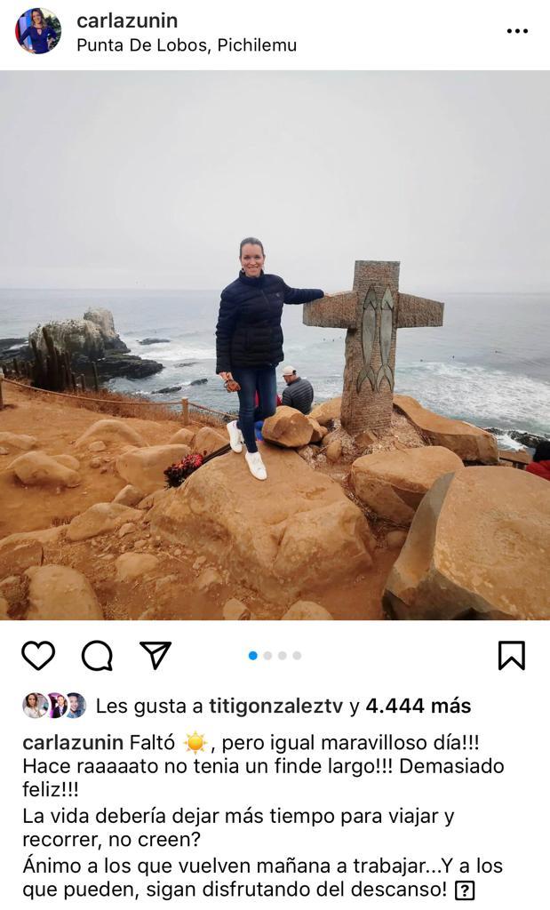 Carla Zunino muestra su pareja en romántica imagen playera