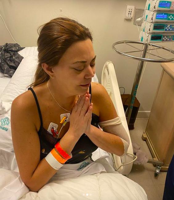 Daniella Campos y su dura recuperación