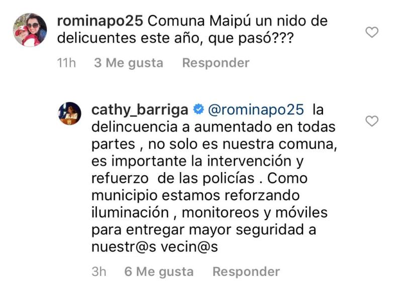 Cathy Barriga responde a crítica por supuesta tendencia política