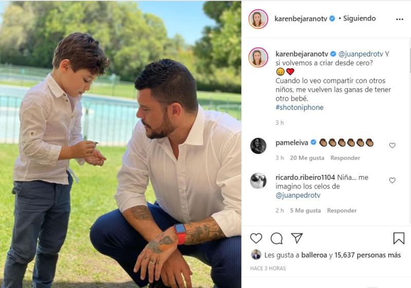 Publicación de Karen Bejarano en Instagram