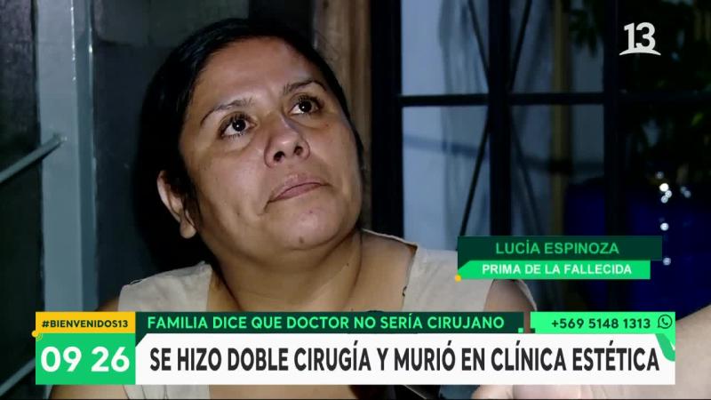 Mujer falleció tras cirugía