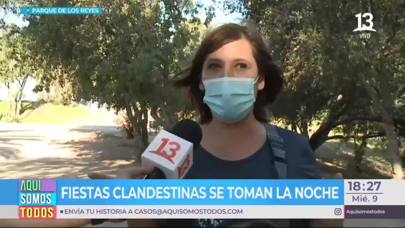 Denuncian fiestas clandestinas en Parque de los Reyes