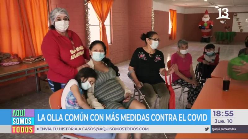 Conocimos el gran esfuerzo de una olla común de Los Andes