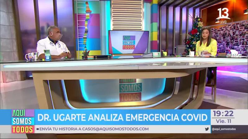 Doctor Ugarte se refirió al aumento de contagios en Chile