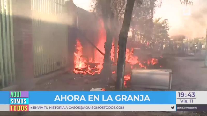 Incendio se registró en pleno despacho de Aquí Somos Todos