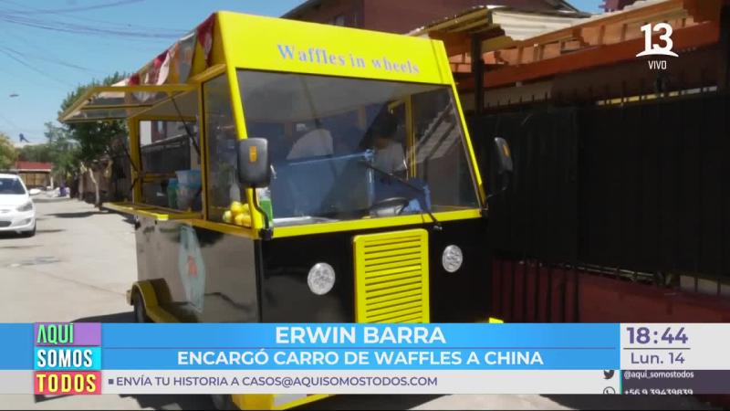 Nos activamos por una romántica pareja vendedora de waffles