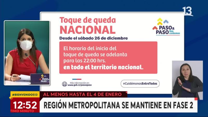 Región Metropolitana pasará navidad en fase 2