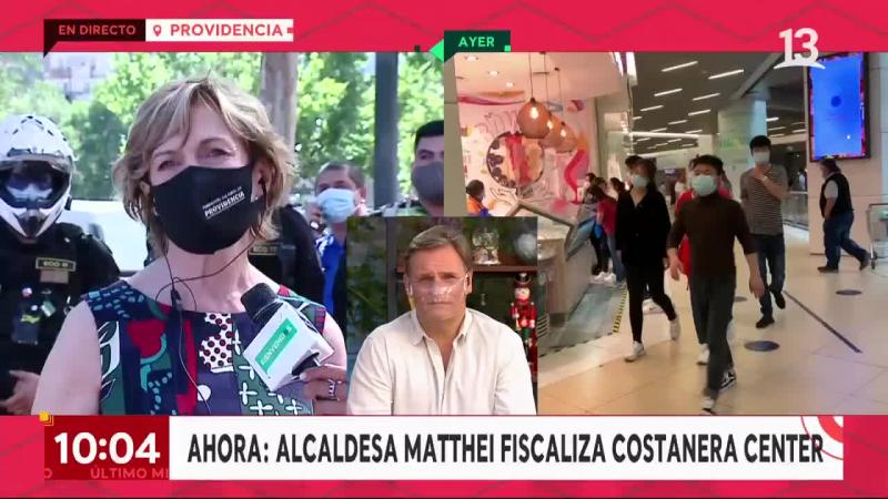 Alcaldesa Matthei se refirió a aglomeraciones en Costanera Center