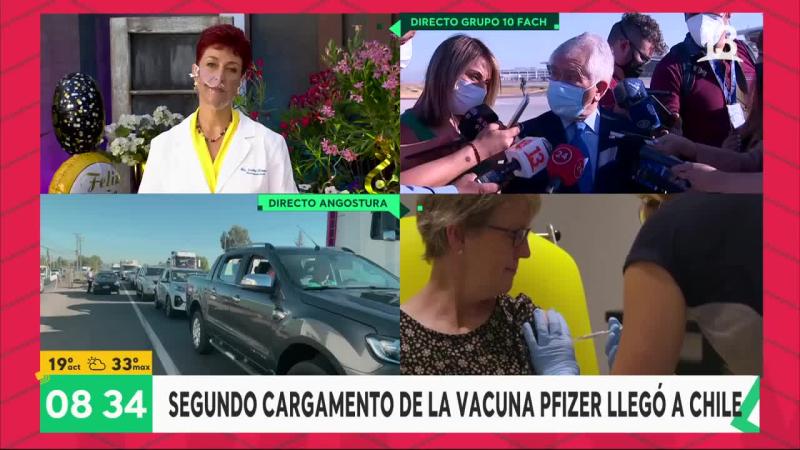 Llegó el segundo cargamento de la vacuna Pfizer a Chile