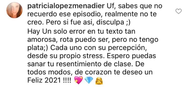 “Rota con plata”: Patricia López responde a dura acusación
