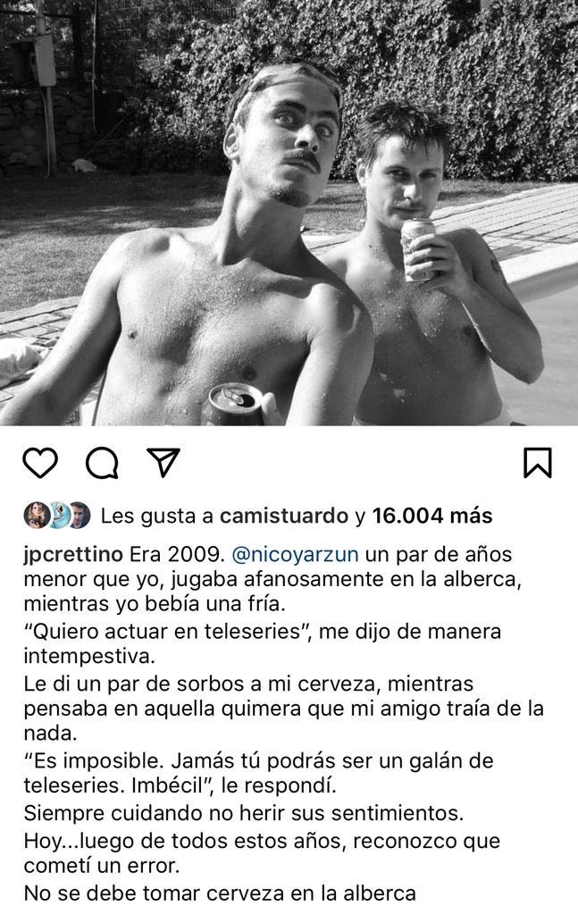 JP Cretton revela curiosa anécdota con Nicolás Oyarzún