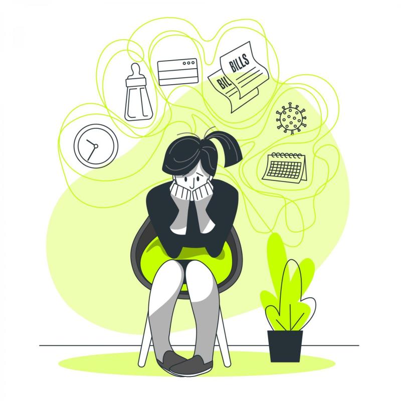 Mujer con muchas actividades