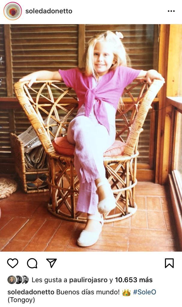 “Igual”: Soledad Onetto impacta con foto de su infancia