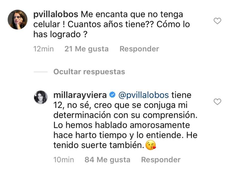 Millaray Viera confiesa por qué su hija mayor no tiene celular