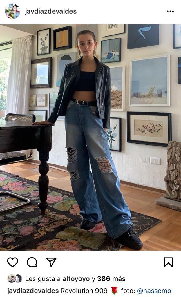 Javiera Díaz de Valdés muestra lo grande que está su hija