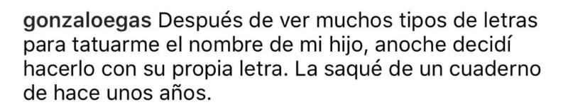 Gonzalo Egas sorprende con gesto en honor a su hijo