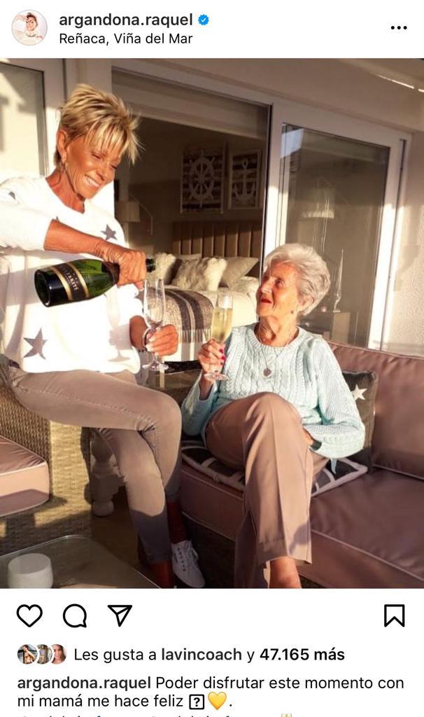 Raquel Argandoña emociona con comentario sobre su madre