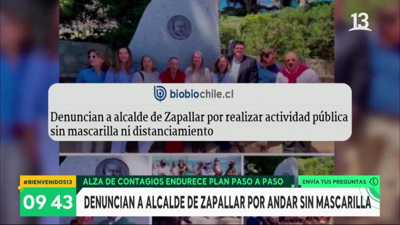 Alcalde de Zapallar es acusado de asistir a evento sin mascarilla