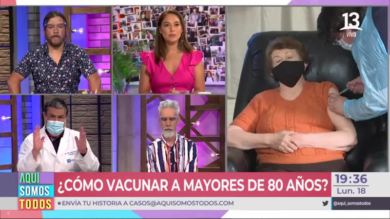 Dr. Molina se refirió a la vacuna Pfizer en adultos mayores