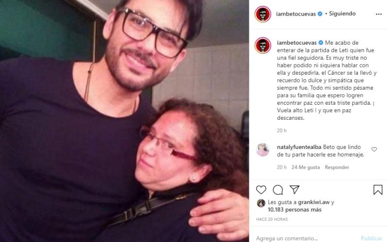 Beto Cuevas hace homenaje a fan que murió producto del cáncer