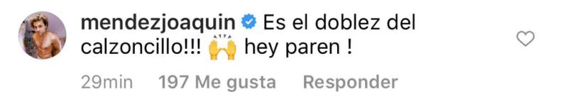 Joaquín Méndez genera confusión con fotos en ropa interior