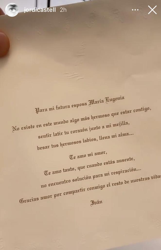Muestran poema que Iván Zamorano le escribió a Kenita Larraín