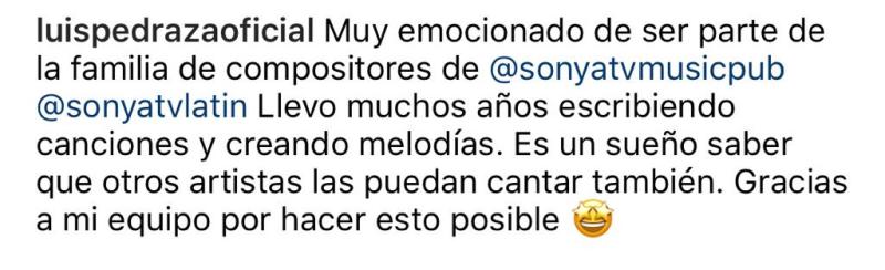 El gran anuncio de Luis Pedraza tras reaparecer en redes sociales