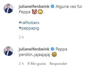 Julián Elfenbein comete error al compartir foto con su hija