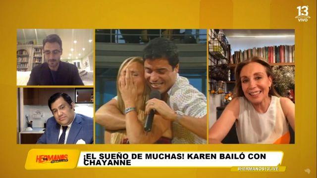 Karen bailó con Chayanne