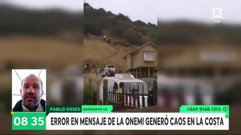 Geógrafo y alarma de Onemi: "No sé si era un hackeo o una broma"