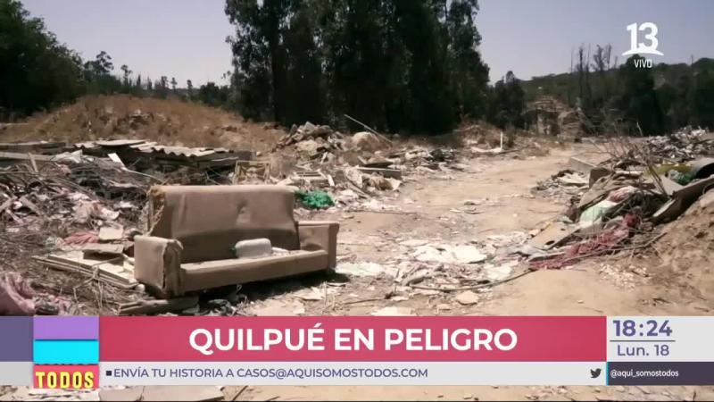 Vecinos de Quilpué denuncian vertedero ilegal
