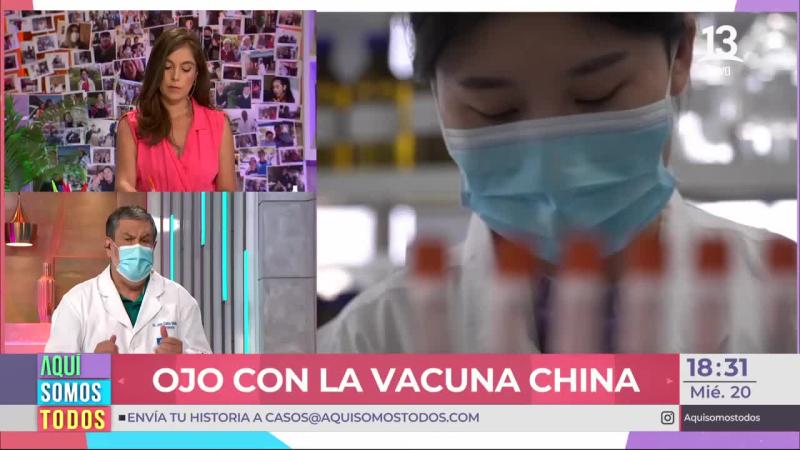 Dr. Molina respondió dudas sobre la nueva vacuna Sinovac