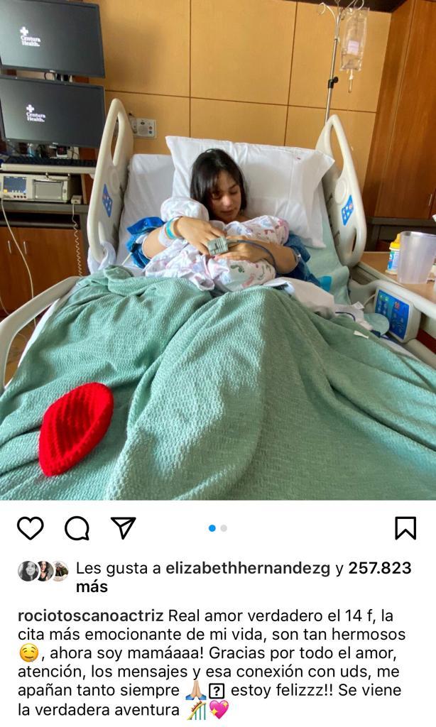 “El amor infinito es real”: Los primeros días de Rocío Toscano como mamá