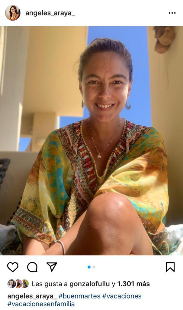 Ángeles Araya deslumbra al mostrarse sin maquillaje ni filtro